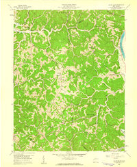 Mount Olive 1958 topographic map thumbnail