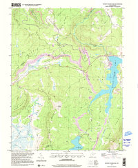 Mount Storm Lake 1997 topographic map thumbnail