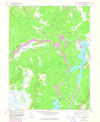 Mount Storm Lake 1967 topographic map thumbnail