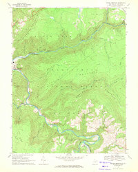 Mozark Mountain 1968 topographic map thumbnail