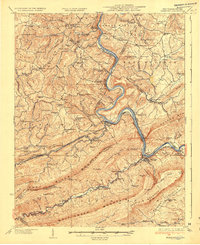 Narrows 1937 topographic map thumbnail