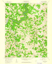 Nestorville 1958 topographic map thumbnail