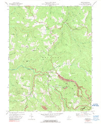 Nettie 1972 topographic map preview