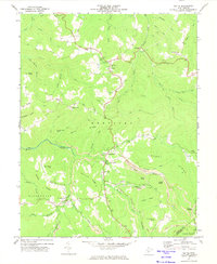 Nettie 1972 topographic map preview