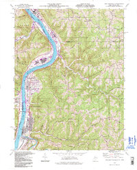 New Martinsville 1994 topographic map thumbnail