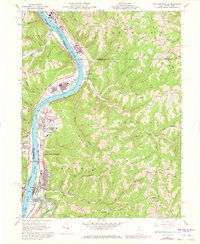 New Martinsville 1960 topographic map thumbnail