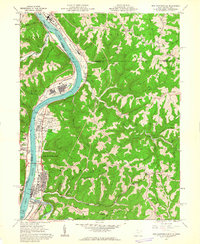 New Martinsville 1960 topographic map thumbnail