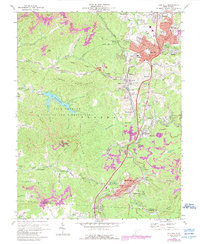 Oak Hill 1969 topographic map thumbnail