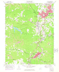 Oak Hill 1969 topographic map thumbnail