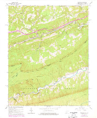 Oakvale 1965 topographic map thumbnail