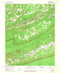 Oakvale 1965 topographic map thumbnail