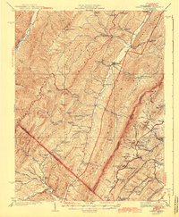 Orkney Springs 1943 topographic map thumbnail