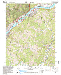 Paden City 2002 topographic map thumbnail