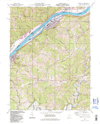 Paden City 1994 topographic map thumbnail
