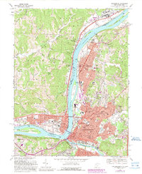 Parkersburg 1969 topographic map thumbnail