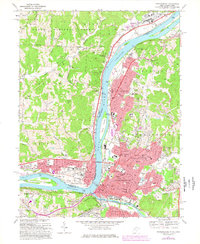 Parkersburg 1969 topographic map thumbnail