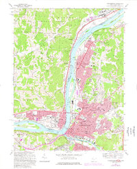 Parkersburg 1969 topographic map thumbnail