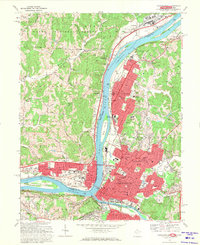 Parkersburg 1969 topographic map thumbnail