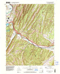 Patterson Creek 1996 topographic map thumbnail