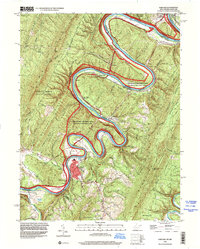 Paw Paw 1996 topographic map thumbnail