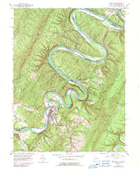 Paw Paw 1950 topographic map thumbnail