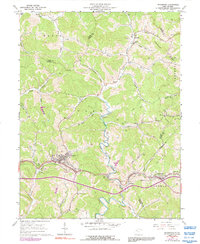 Pennsboro 1961 topographic map thumbnail