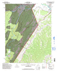 Petersburg West 1995 topographic map thumbnail