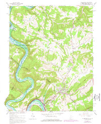 Peterstown 1965 topographic map thumbnail