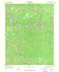 Pineville 1967 topographic map thumbnail