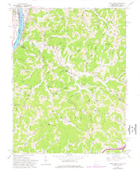 Pond Creek 1960 topographic map thumbnail