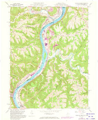 Powhatan Point 1960 topographic map thumbnail
