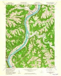 Powhatan Point 1960 topographic map thumbnail
