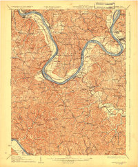 Ravenswood 1928 topographic map thumbnail