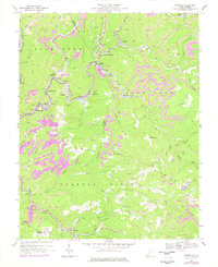 Rhodell 1967 topographic map thumbnail