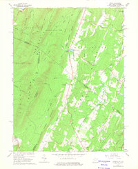 Ridge 1965 topographic map thumbnail