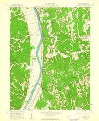 Robertsburg 1958 topographic map thumbnail