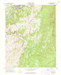 Ronceverte 1971 topographic map thumbnail