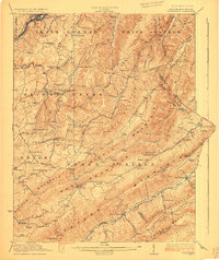 Ronceverte 1923 topographic map thumbnail