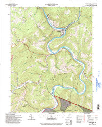 Rowlesburg 1995 topographic map thumbnail