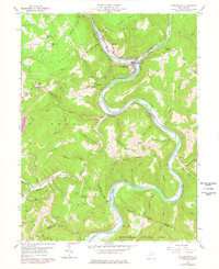 Rowlesburg 1960 topographic map thumbnail