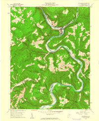 Rowlesburg 1960 topographic map thumbnail
