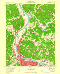 Saint Albans 1958 topographic map thumbnail