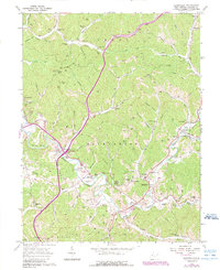 Sandyville 1960 topographic map thumbnail