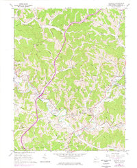 Sandyville 1960 topographic map thumbnail