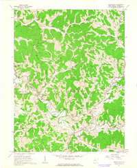 Sandyville 1960 topographic map thumbnail