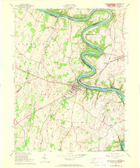 Shepherdstown 1953 topographic map thumbnail