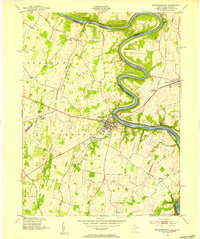Shepherdstown 1953 topographic map thumbnail