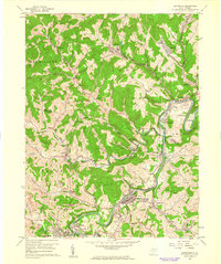 Shinnston 1960 topographic map thumbnail