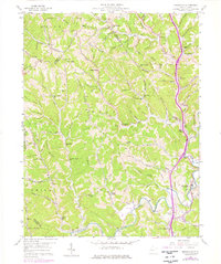 Sissonville 1958 topographic map preview