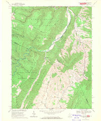 Snowy Mountain 1969 topographic map preview